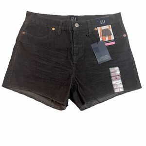 GAP Corduroy Cut-off Shorts Frayed Hem 5-Pocket Gray Stretch Women Size 6 NEW